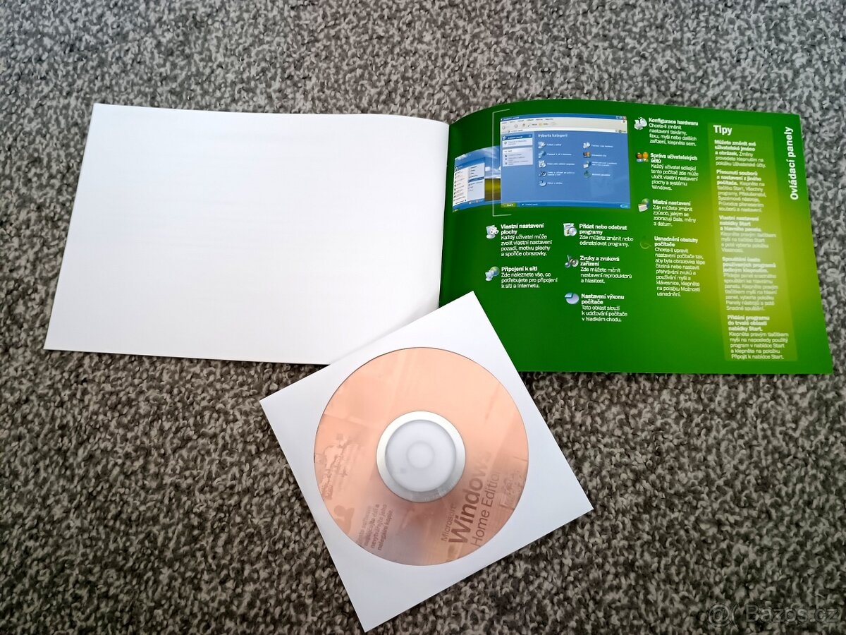 Windows XP originální instalační CD a příručka - 5