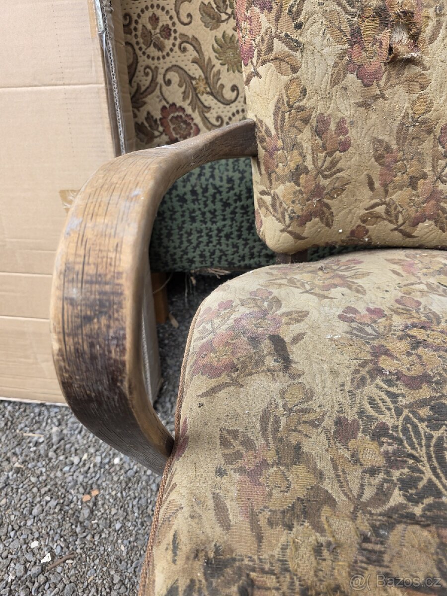 Staré křeslo Halabala - 5