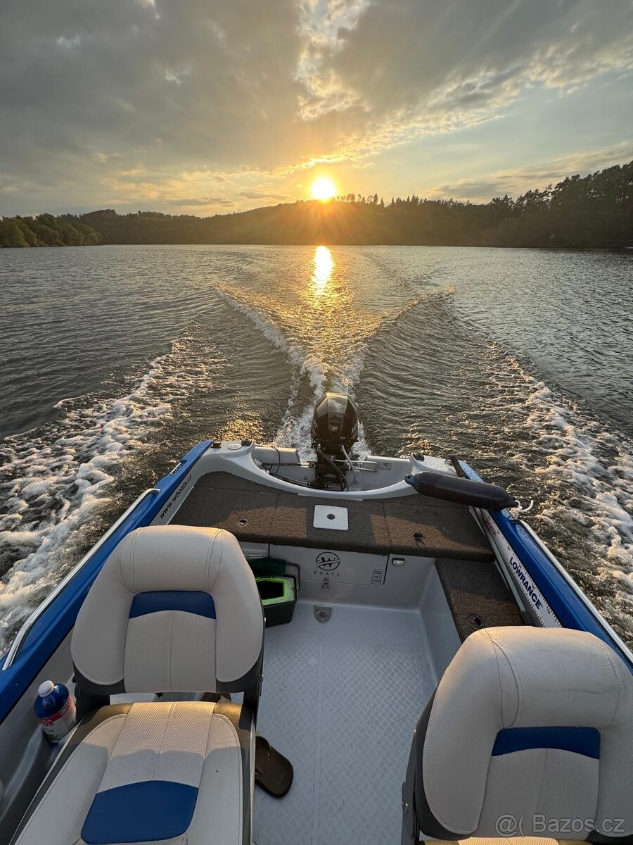 Použitá rybářská loď RiverFox 470 + motor + vlek - 5
