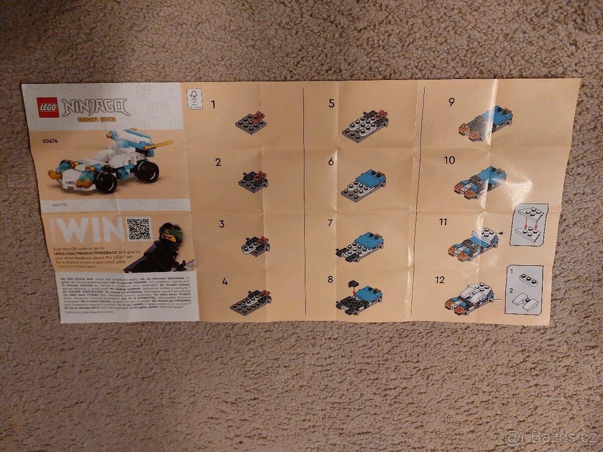 Lego Ninjago 2 v 1 30674 - Zane a jeho dračí auta - 5