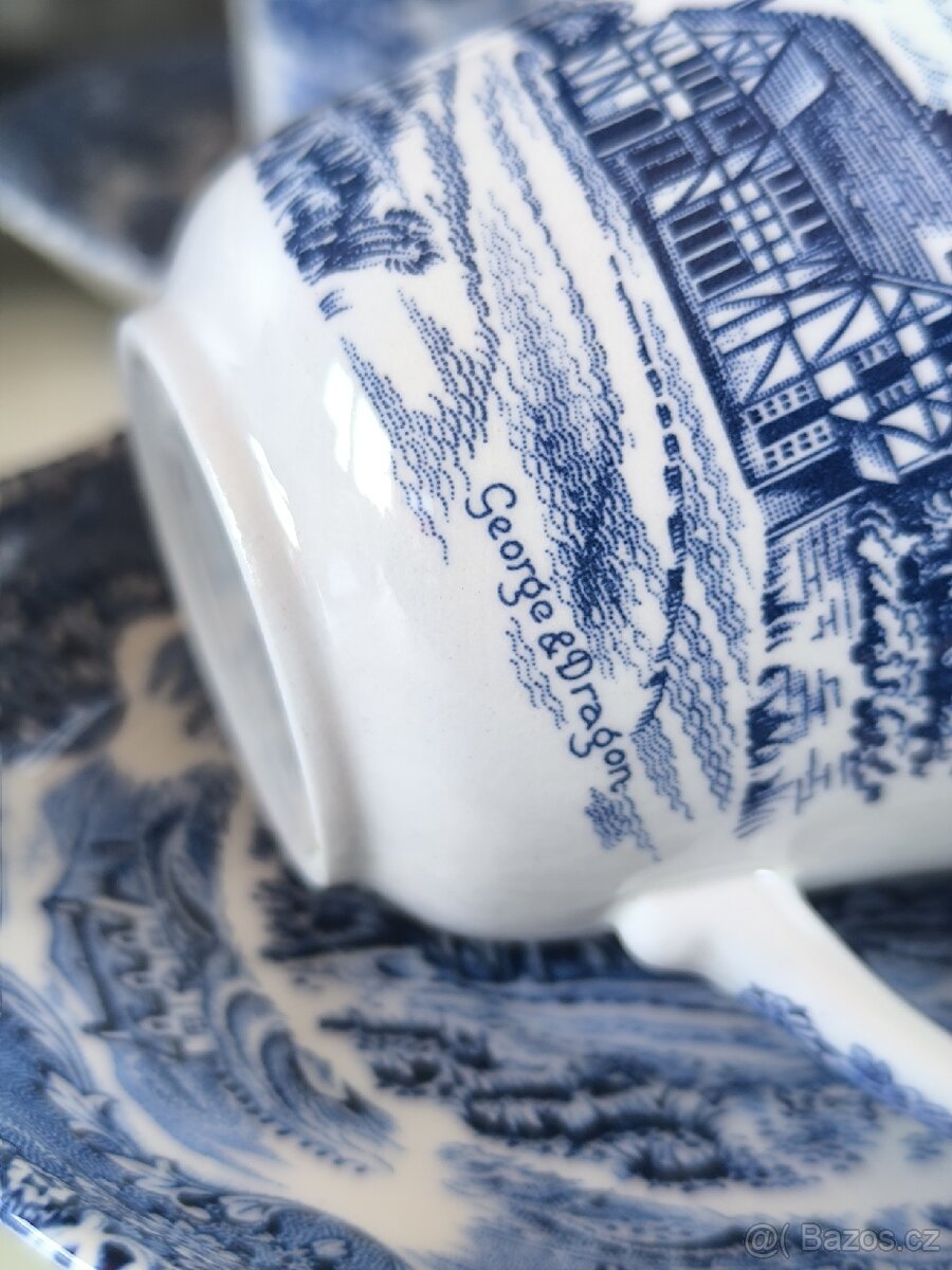 Kávová/čajová souprava - anglický porcelán - 5