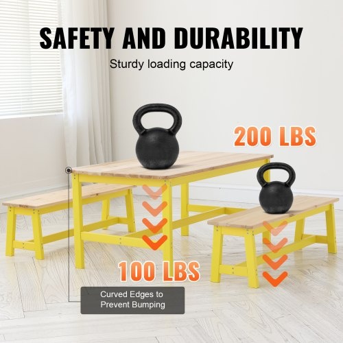 Sada dětského stolu a lavice - 5