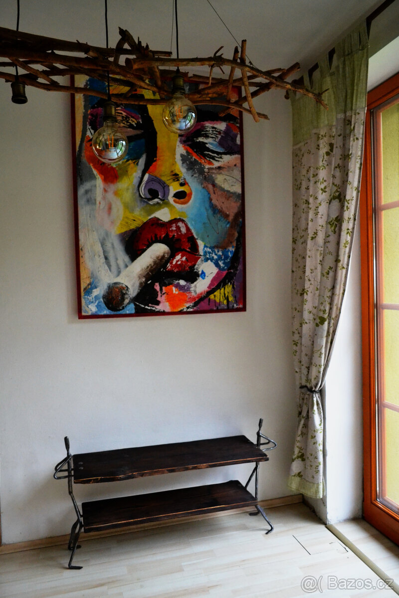 Botník - konzolový stolek - "Dva nosiči" - Prodáno - 5