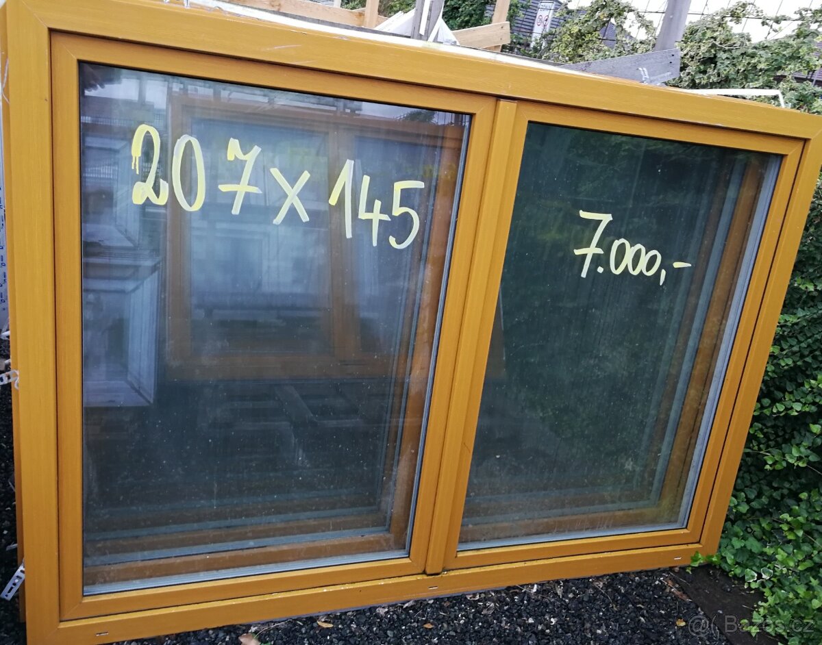 Okna světle hnědá použitá - 5