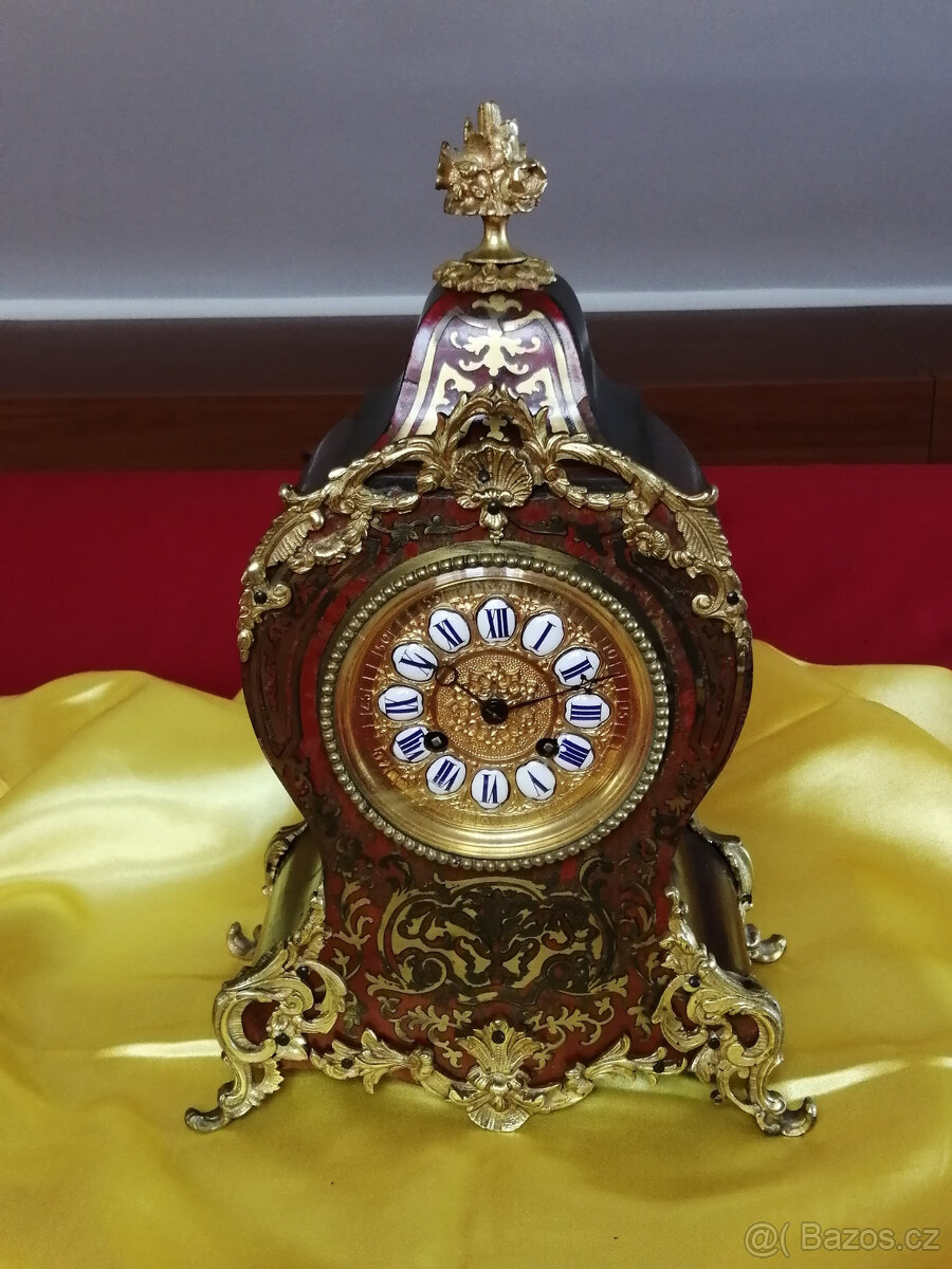 Starožitné hodiny Boulle Machenaud Paris 1890 - 5