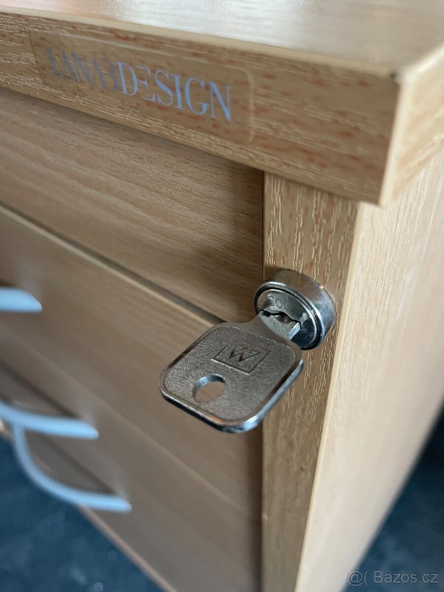 Kancelářský kontejner na kolečkách se šuplíky, pod stůl - 5