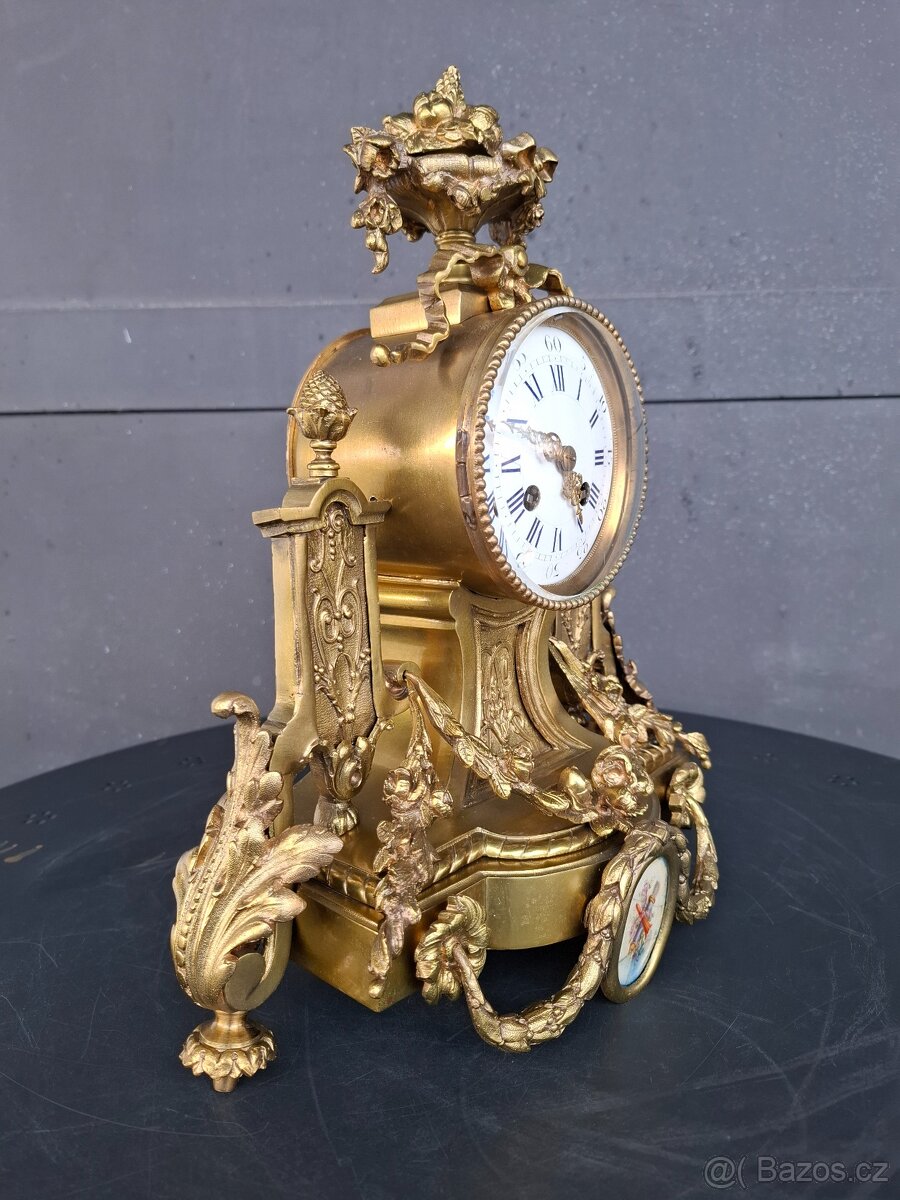 Francouzské bronzové hodiny - 5