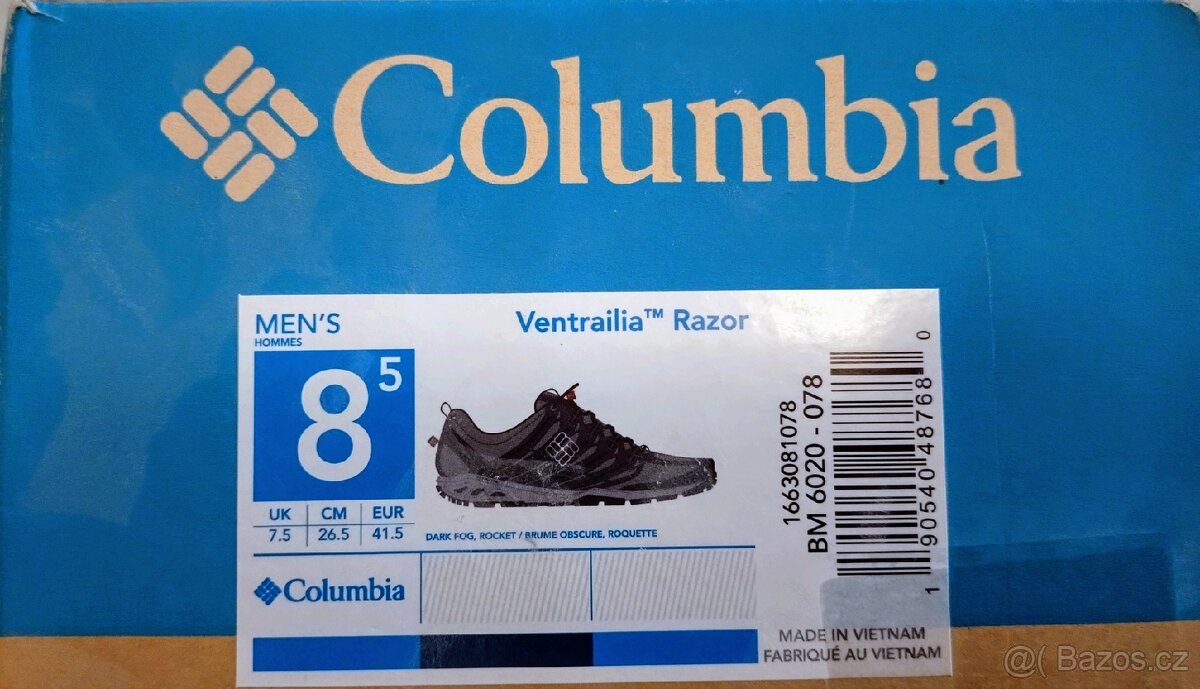 Boty Columbia Ventraila Razor NOVÉ 7.5 EUR 41.5 - 5