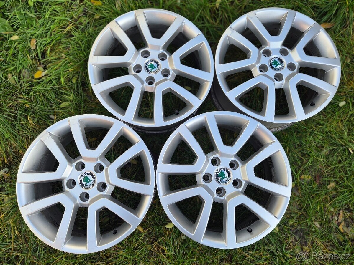 Sada originálních Alu disků Škoda Yeti - SPITZBERG - 7x17" - 5