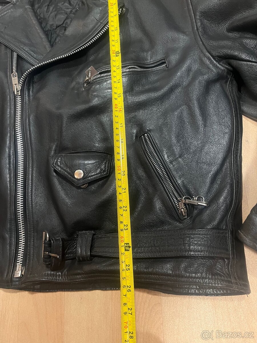 Kožená bunda na motorku PGI s Harley Davidson - 5