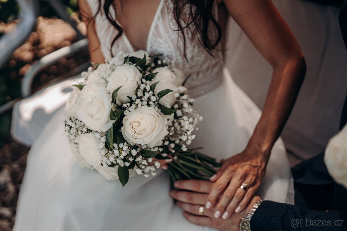 Svatební šaty velikost 36 - 5