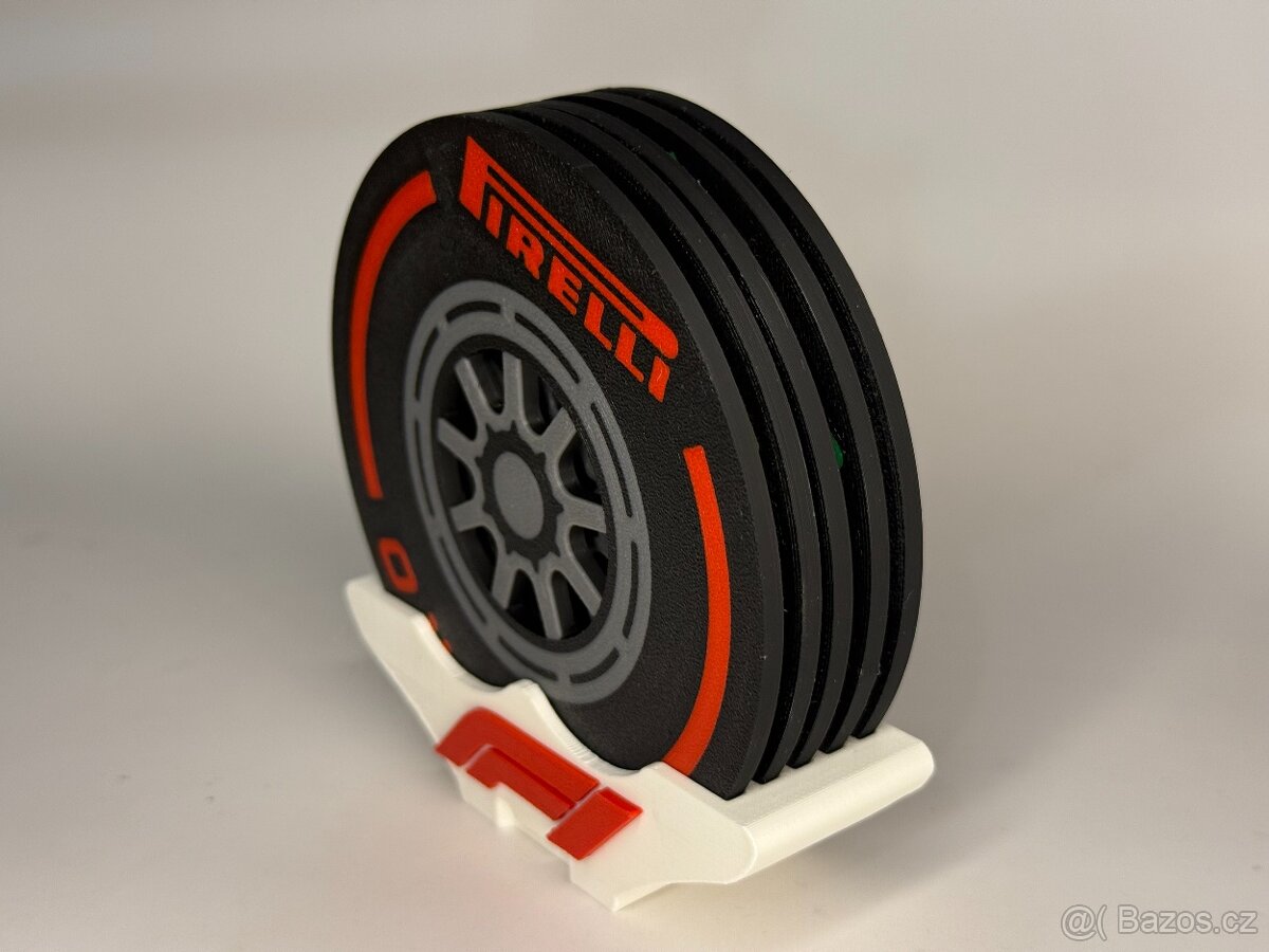 F1 Pirelli podtácky se stojanem - 5