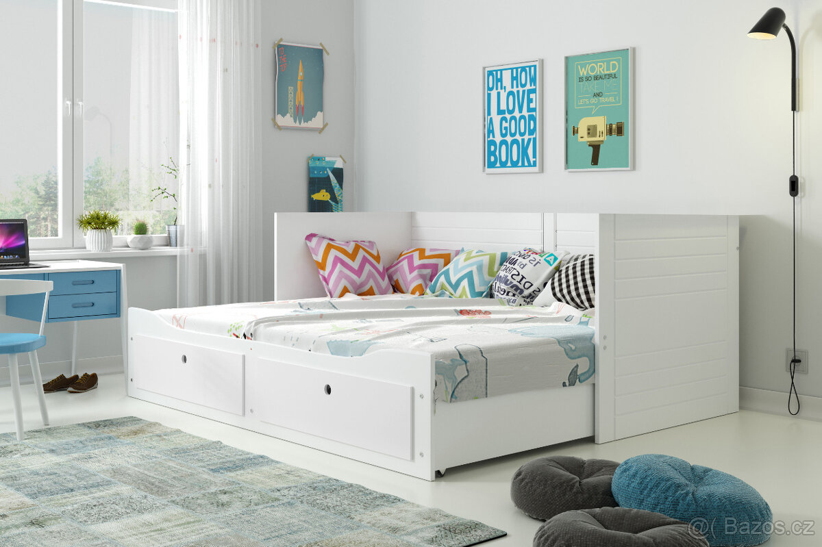 Rozkládací postel Hermes 200x80 - Hemnes - 5