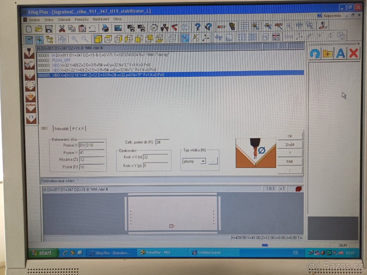 CNC vrtací centrum SCM CYFLEX F900 - 5