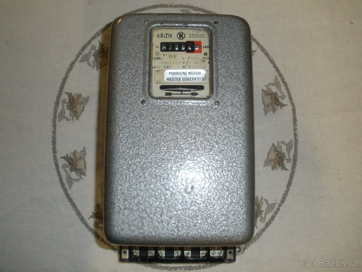 Starý podružný elektroměr - 5