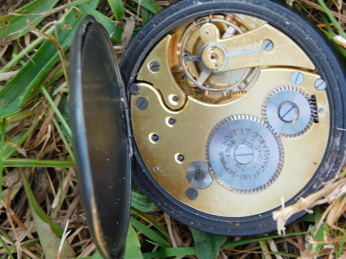 Starožitné kapesní brynýrované kapesní hodinky CHRONOMETRE - 5