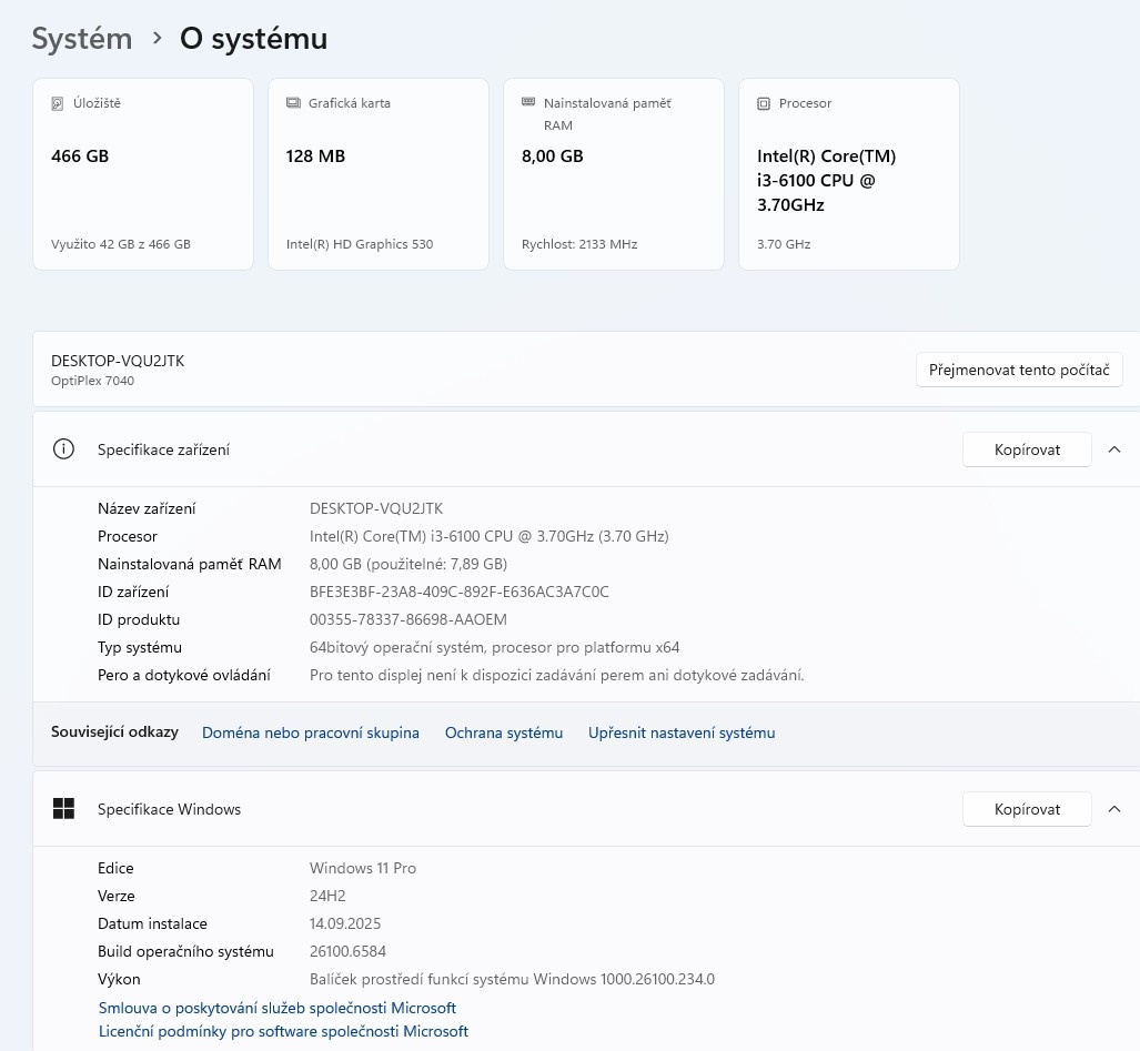 Dell Optiplex 7040,i3-6100,WIN 11,HDD 500GB,RAM 8GB,monitor - 5