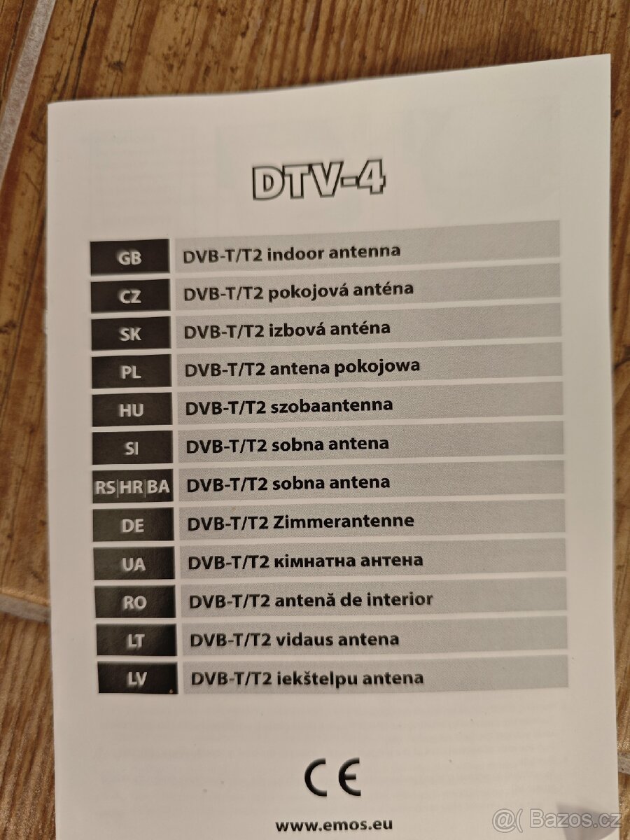 DVB- T/T2 pokojová anténa - Tunner - 5