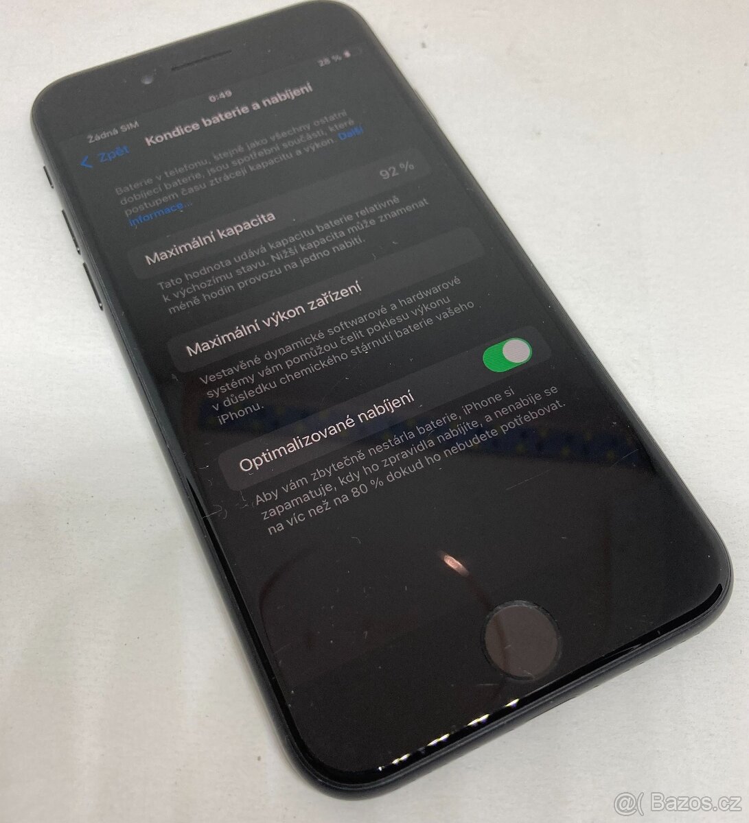 iPhone SE 2020 64GB Black, bat.92%, příslušenství - 5