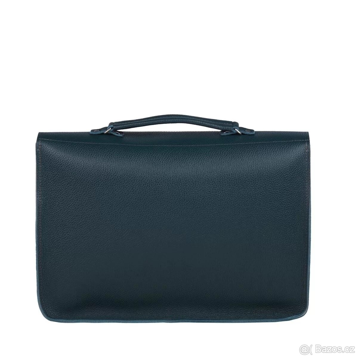 Kožená taška - tmavě zelená - NOVÁ - 5