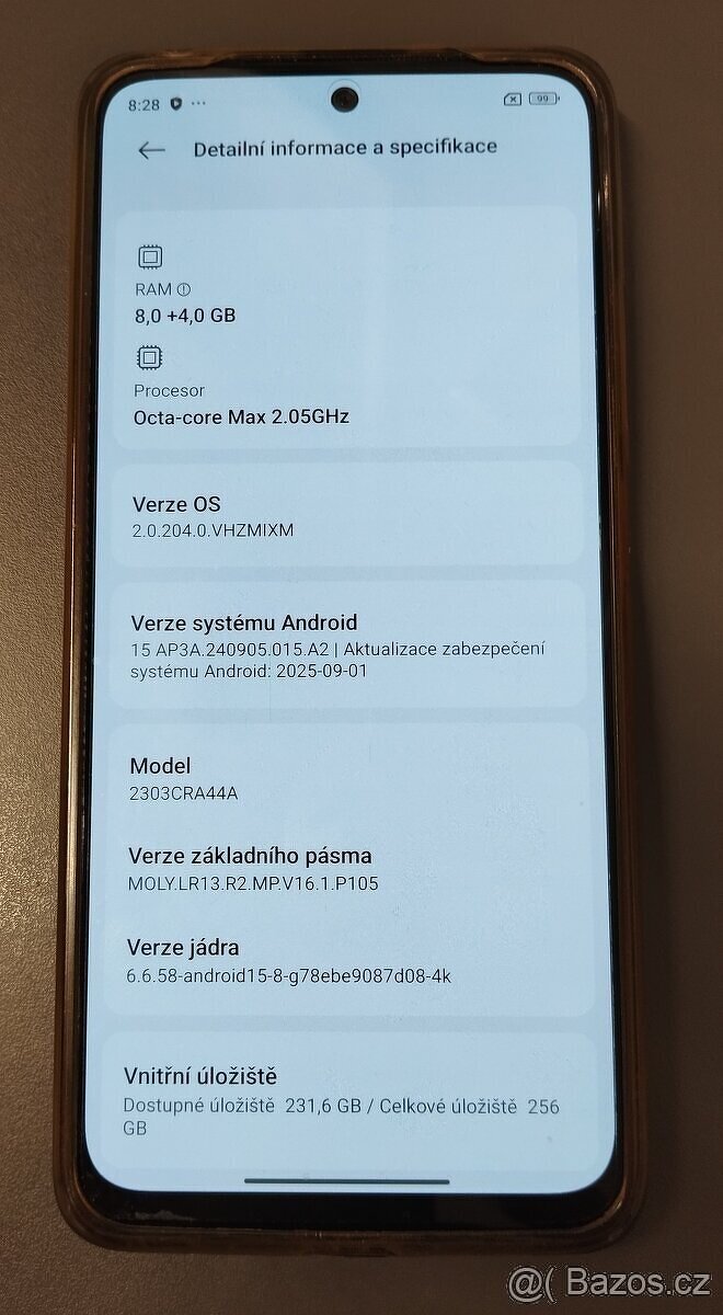 Prodám Xiaomi Note 12S 8+4/256 + 256GB SDXC + EXTRA BALENÍ - 5