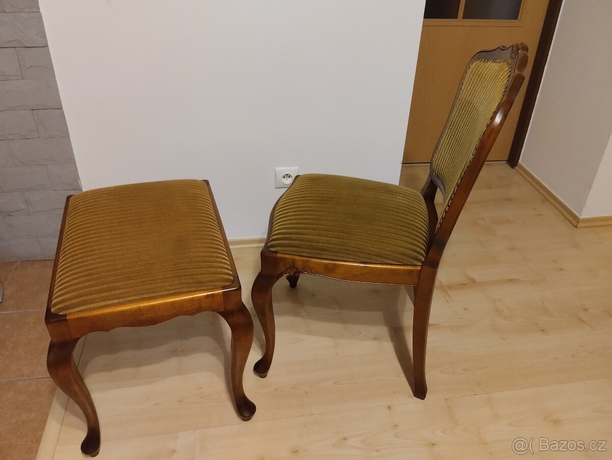 Barokní židle, rustikální, starožitný nábytek - 5