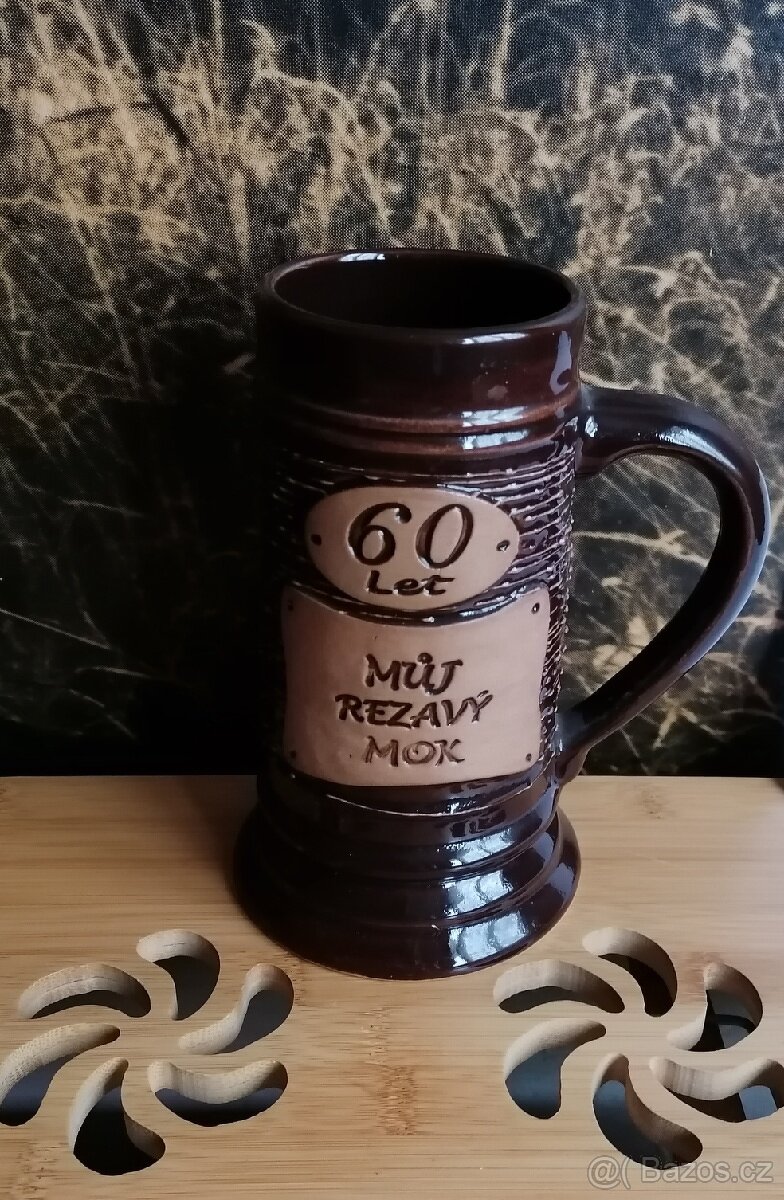 Keramický pivní korbel - 5