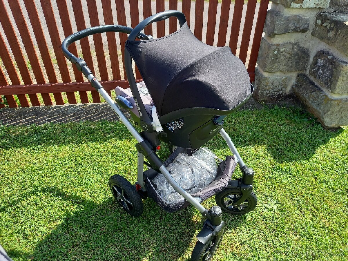 Kombinovaný kočárek Dorjan (vajíčko MaxiCosi se základnou) - 5