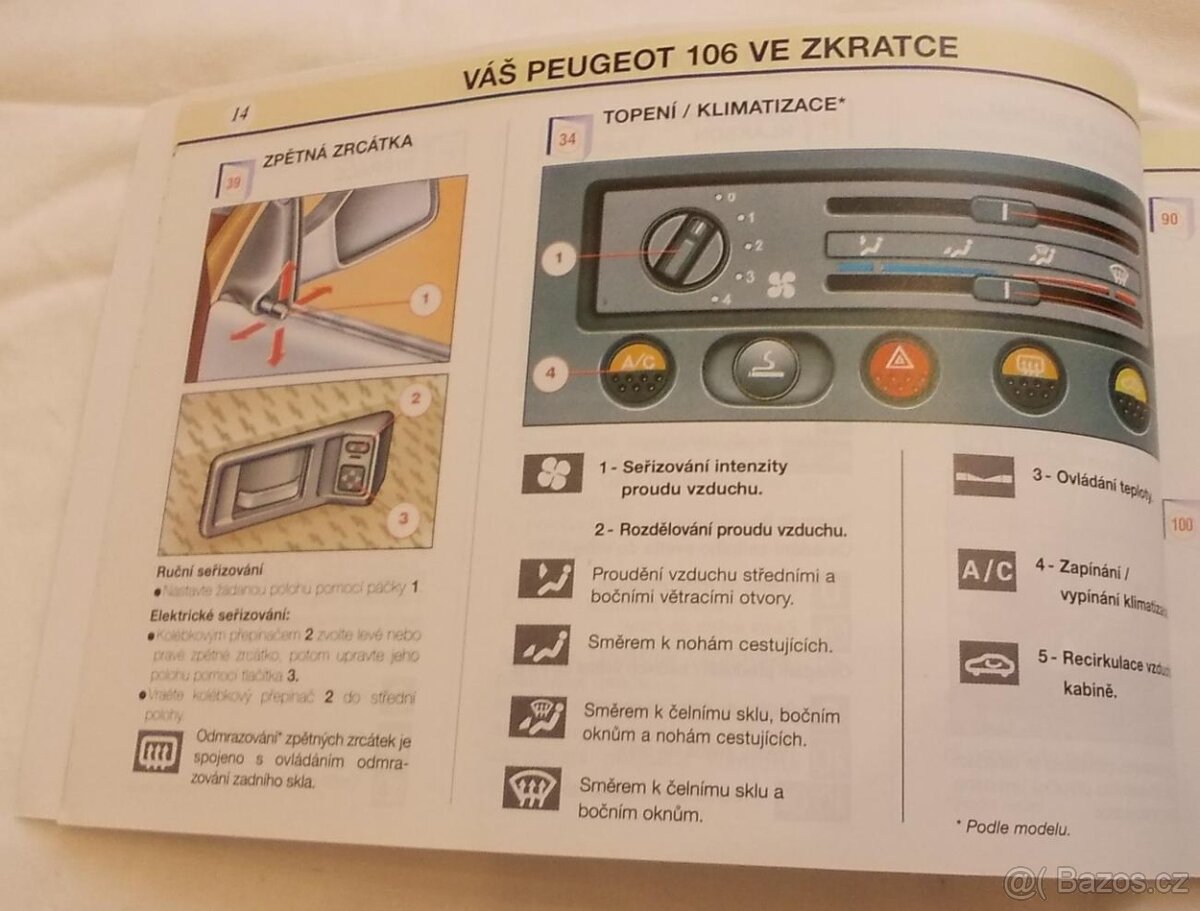 PEUGEOT 106 - příručka uživatele - návod k obsluze - 5