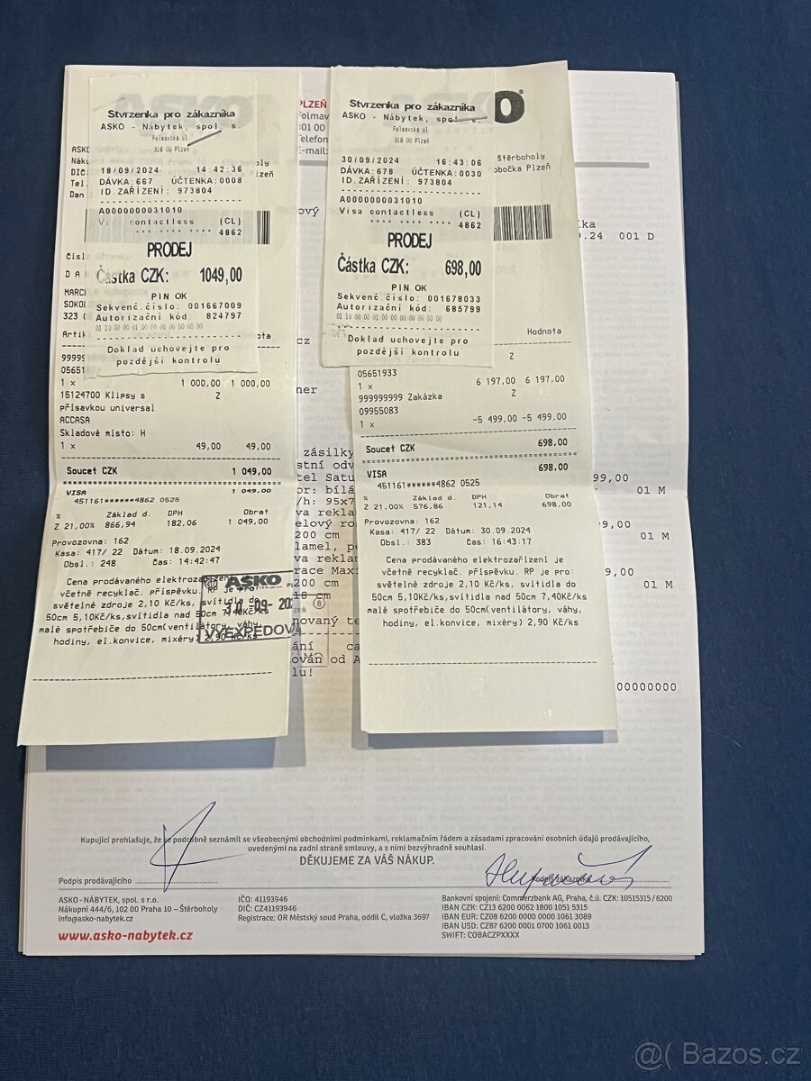 Postel SATURN z Aska + rošt + matrace – skvělý stav - 5