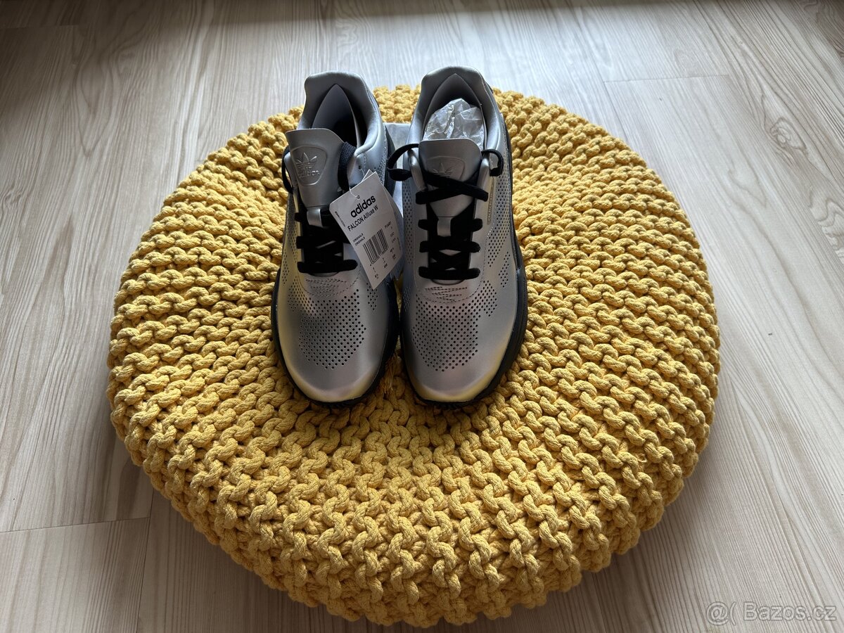 Nové stříbrné tenisky Adidas Falcon vel 7 dámské, dívčí - 5