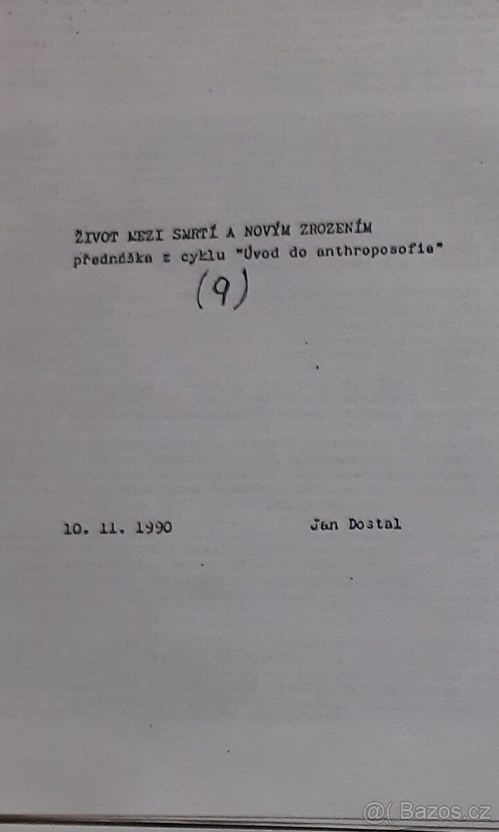 Sešity na téma Úvod od anthroposofie - 5