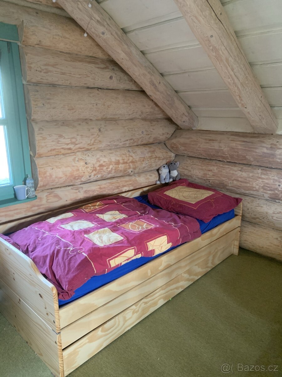 Rozkládací postel s přistýlkou pro 3 osoby - 5