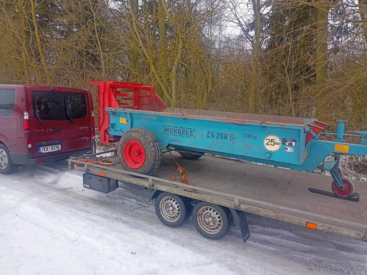 Pěkné rozmetadlo hnoje Mengele 2 t - 5