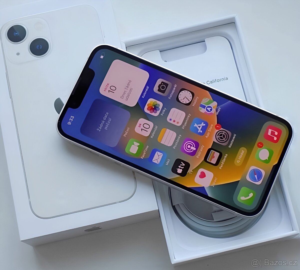 iPhone 13 Mini Starlight BATERIE 100% TOP - 5