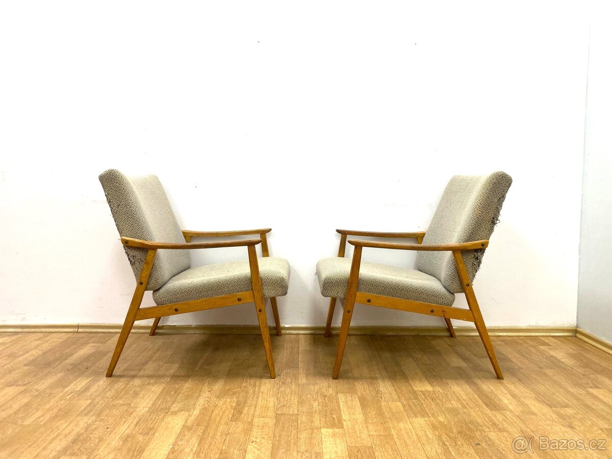 Retro křesla 60. léta Brusel - 5