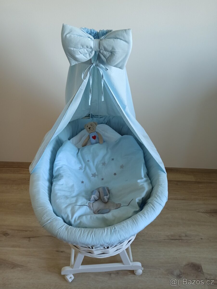 Proutěný koš pro miminko - 5