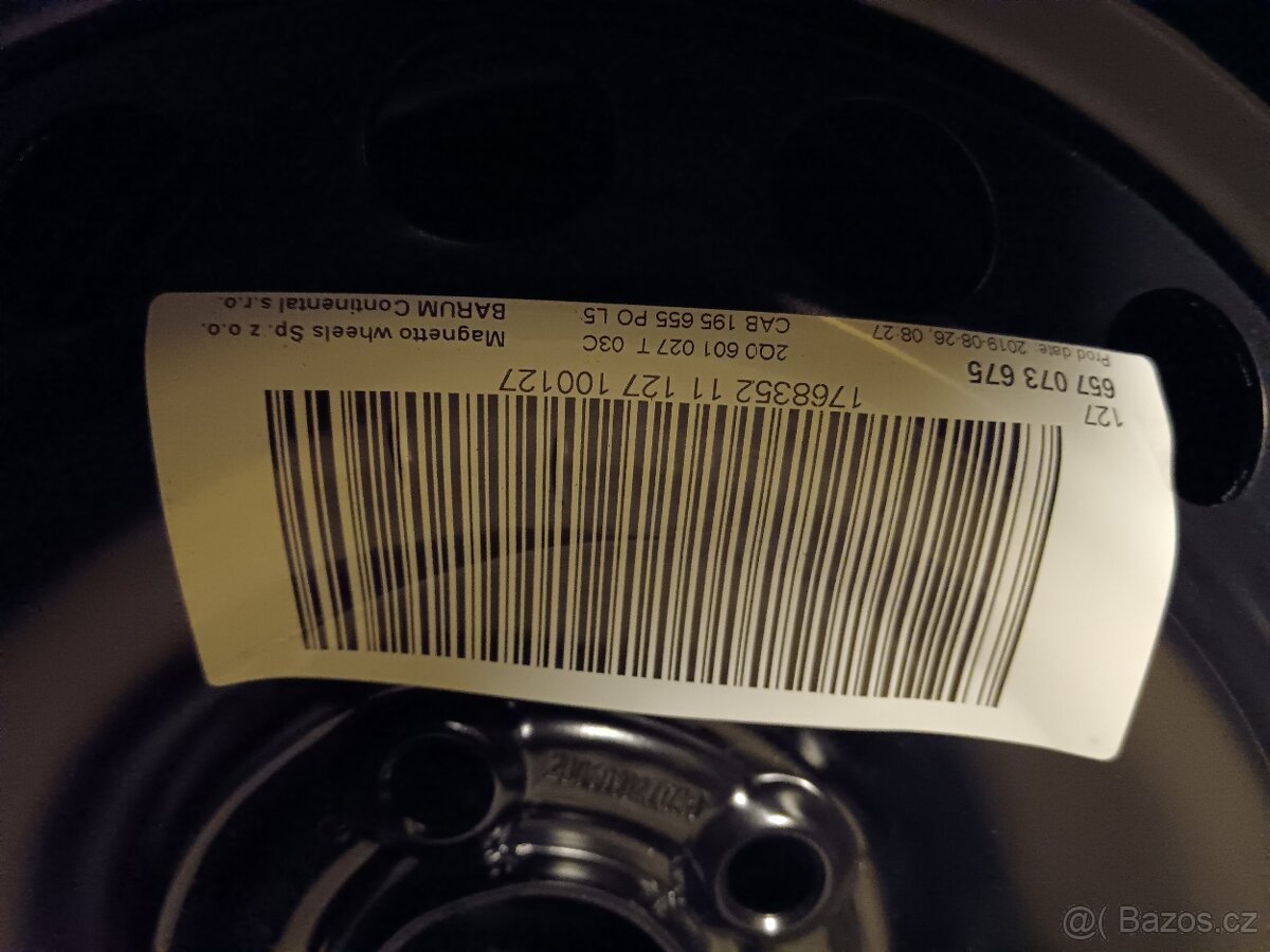 15" ORIGINAL SKODA SCALA r.v. 2019, rozteč 5x100 - 5