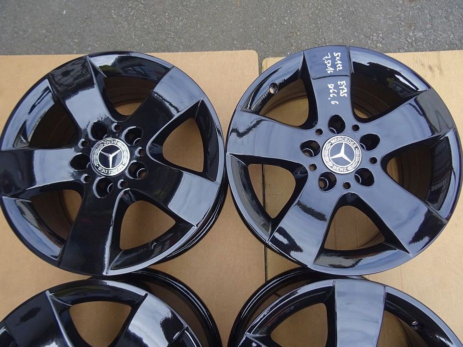 Alu disky černé na Mercedes 16", 5x112, ET 35 ,šíře 7,5J - 5