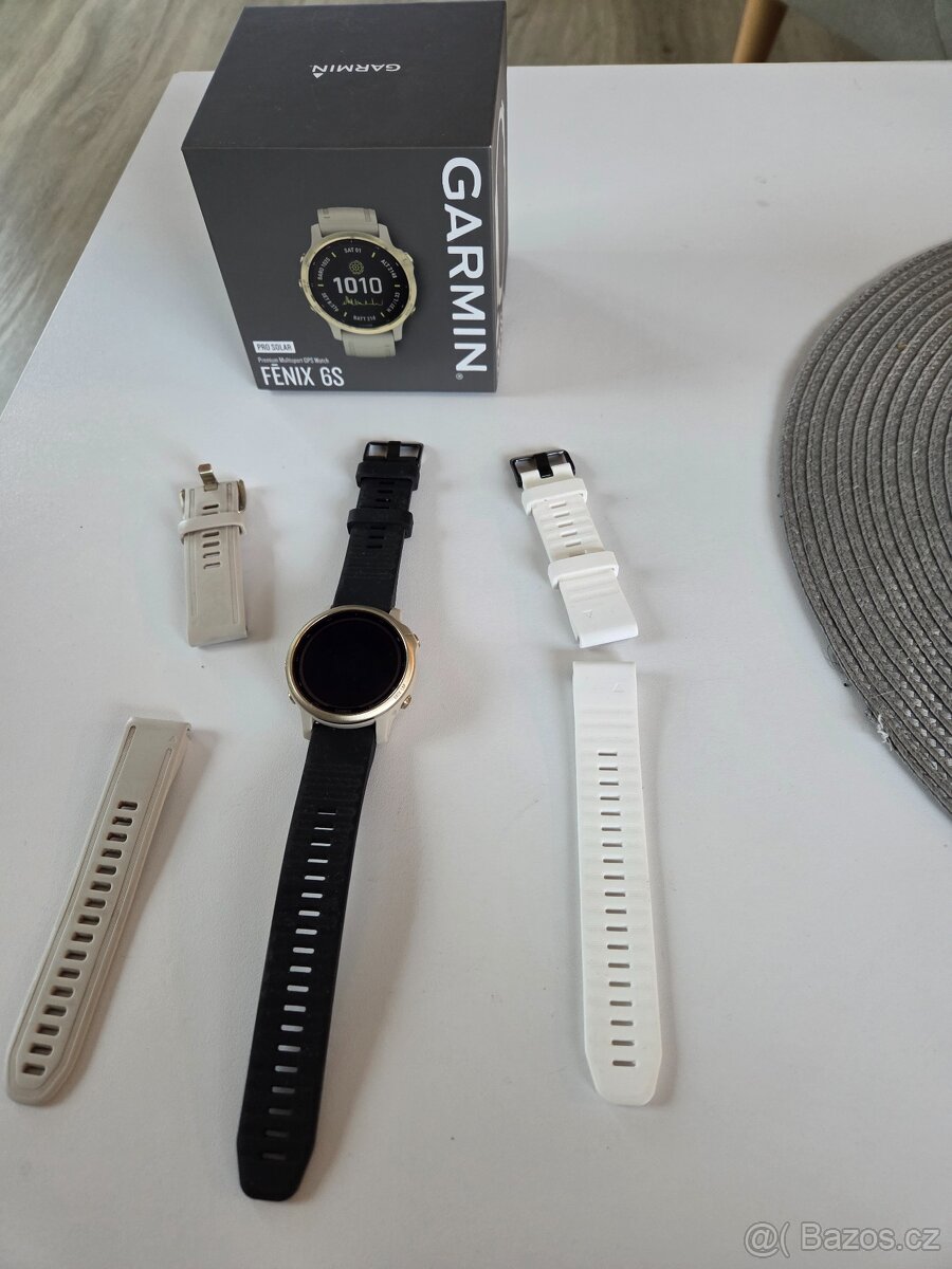 Garmin Fénix 6S Pro Solar – perfektní stav + více řemínků - 5
