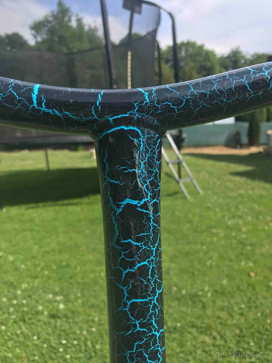 Freestyle koloběžka CRISP Blaster | BLACK-BLUE CRACKING - 5