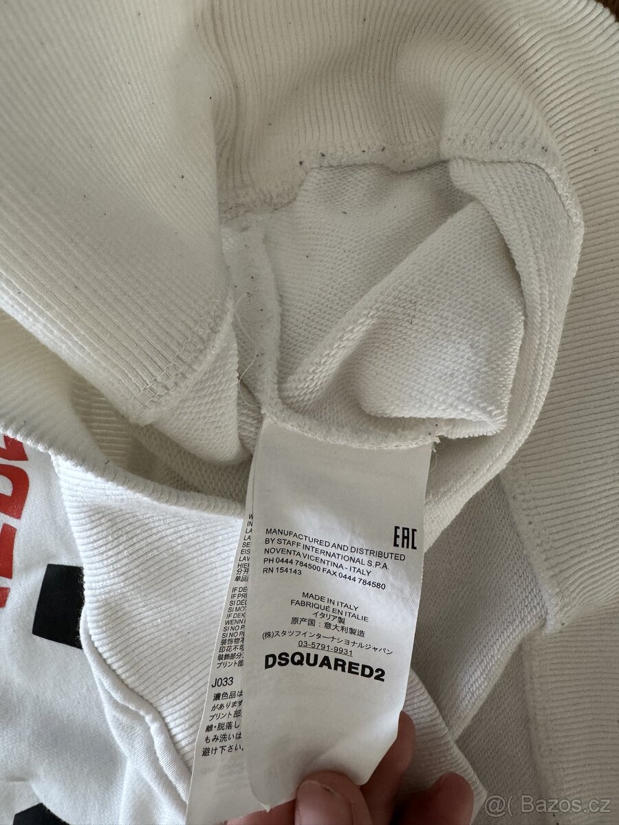 Mikina Dsquared 2 bílá - 5
