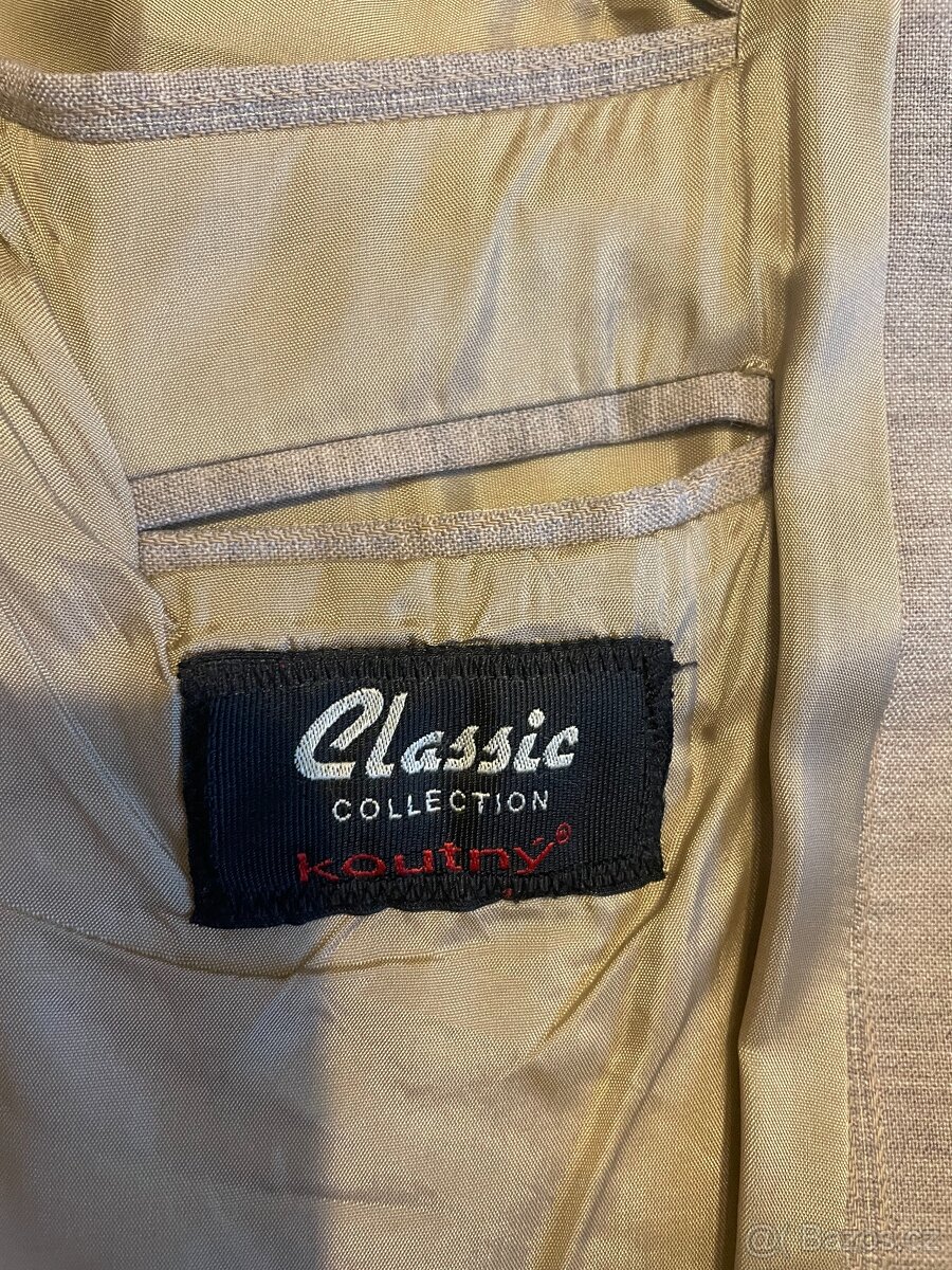 Pánský oblek Koutný, vel 52 - 5