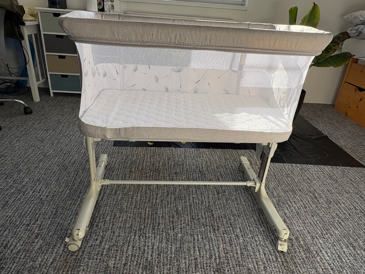 Postýlka Lionelo Aurora Beige volně stojící/přístavná - 5