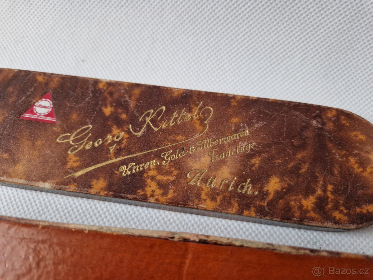 Stará krabička etuje náramkové hodinky Alpina zlatník - 5