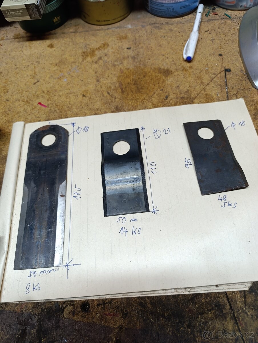 Nože na rotavator nebo sekačku - 5