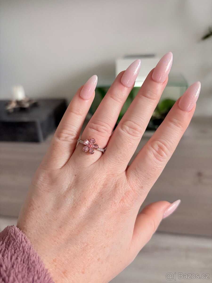 Vel. 7 nový dámský prsten květina - 5