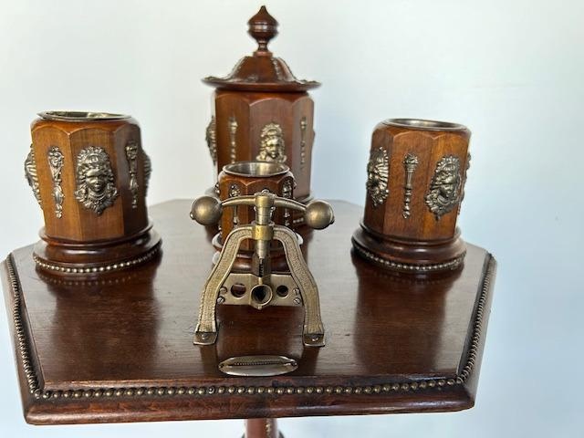 Kuřácký stolek okolo roku 1900 - originál. - 5