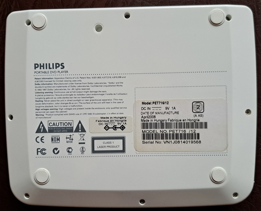 Přenosný DVD přehrávač PD7030/12 - 5