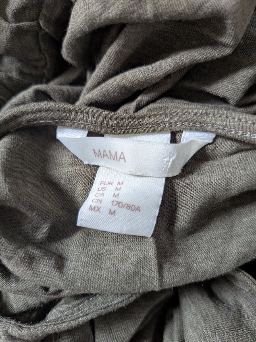 Těhotenské triko a kratší těhotenské šaty - 5